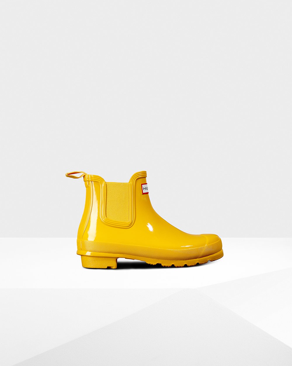 Womens Chelsea Boots - Hunter Original Gloss (26KYLFSOC) - Yellow